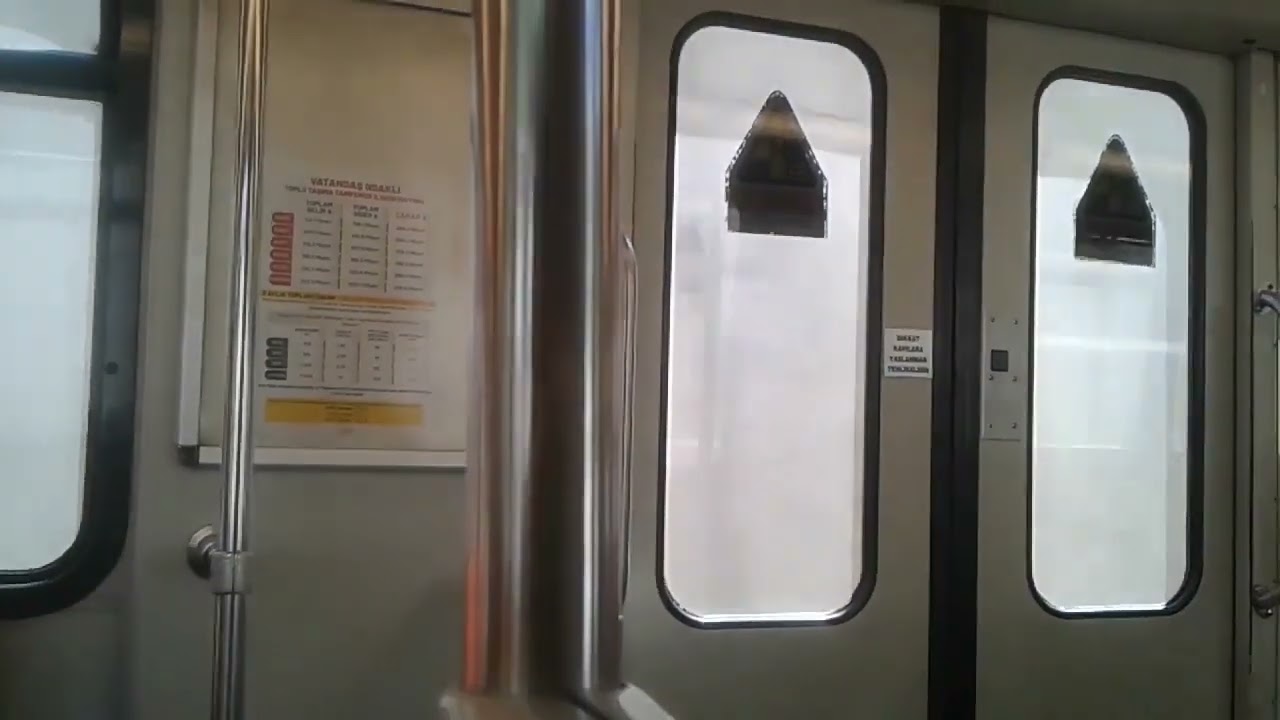 ANKARAY HAFİF METROSU AŞTİ MALTEPE ARASI YOLCULUK YOLCU KAMERASINDAN