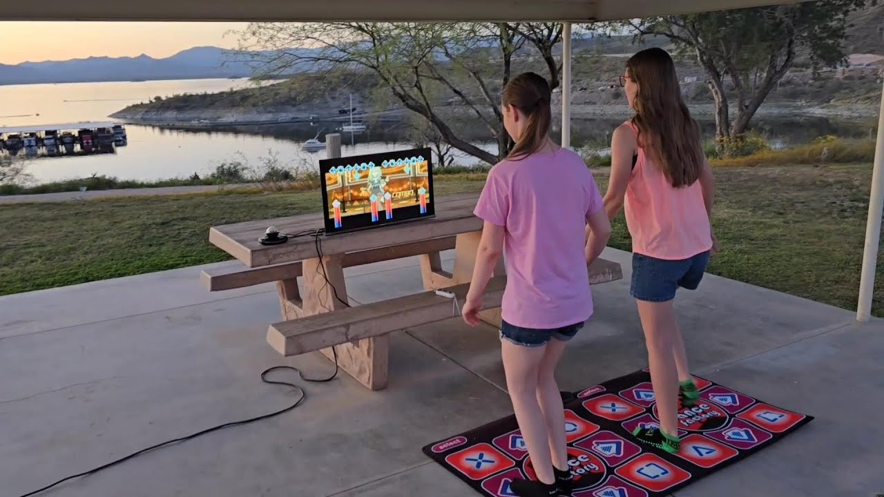 Move indoor games and dance outdoors plus RV travel camping Acelufly Dance Mat