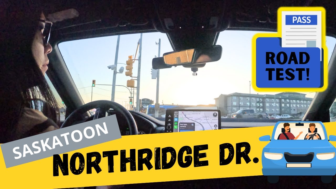 ROAD TEST - Drive in NORTHRIDGE DRIVE Saskatoon (Guide) | Saskatchewan, Canada [4K]