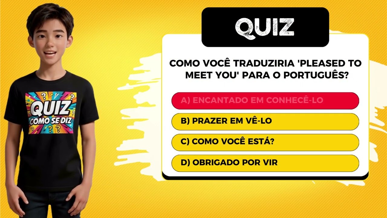 Teste de Inglês: 30 Saudações EM iNGLÊS | QUIZ