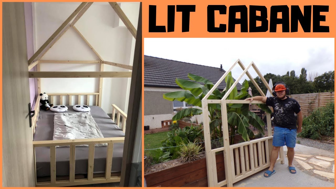 LIT MONTESSORI, LIT CABANE FAIT MAISON, SIMPLE, ÉCONOMIQUE ET DURABLE !