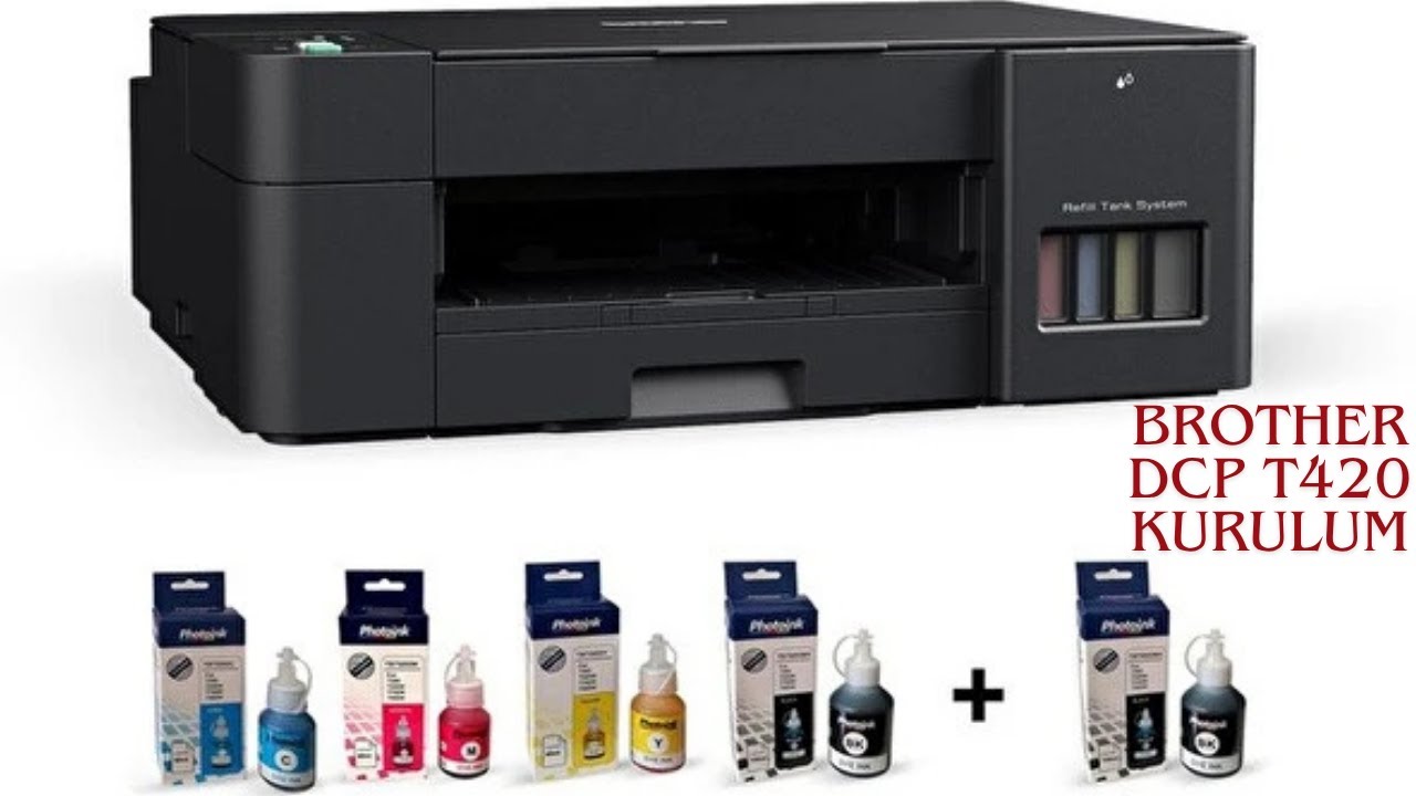 BROTHER DCP-T420W MÜREKKEP TANKLI YAZICI KURULUM #brother #yazıcı #mürekkep