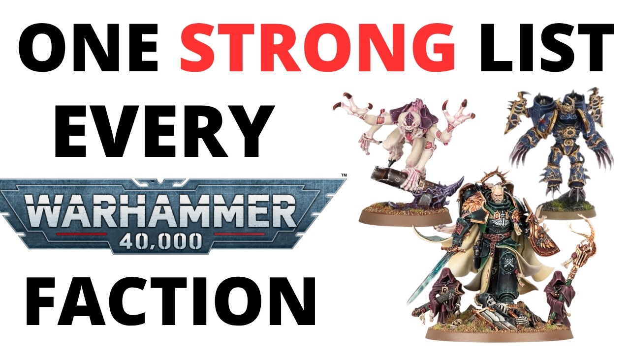 Po jednej silnej rozpisce dla każdej frakcji w Warhammer 40k w 11. edycji &ndash; po pierwszej aktualiz...