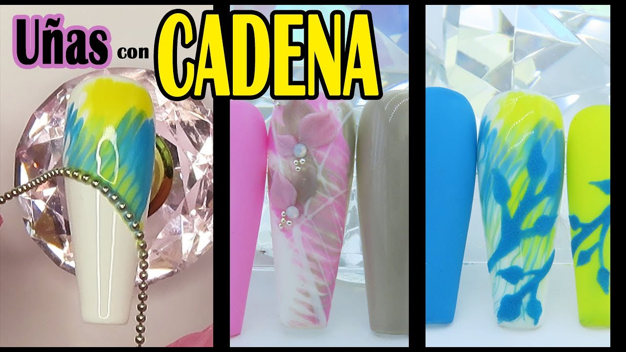 Uñas con Cadena CHAIN 💅 (Tendencias) 💗💗 Tecnicas RAPIDAS de Decoración #02