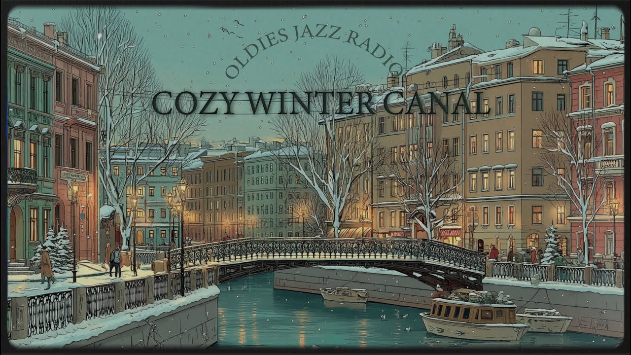 Relaxing Vintage Jazz in a Snowy Northern City ❄️ Oldies Jazz Radio (2 Hours) | Study, Work, Sleep