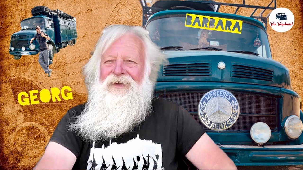 Seit 8 Jahren ohne Panne! Georg reist im 41 Jahre alten Mercedes Kurzhauber Expeditionsmobil