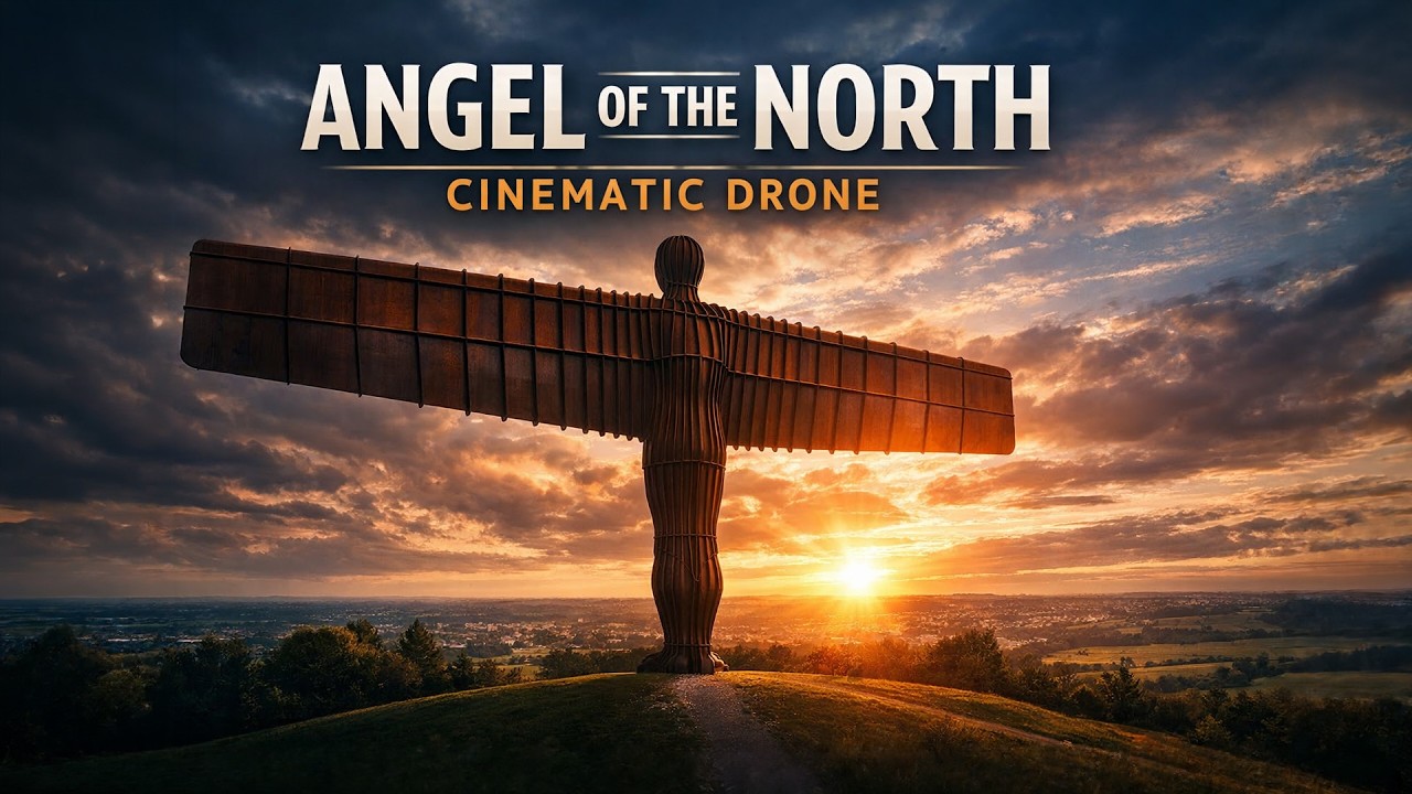The Angel of the North Like You&rsquo;ve Never Seen | Cinematic Drone Footage