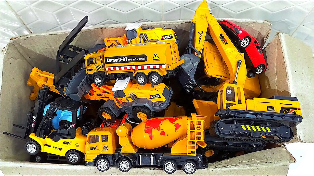 KABOLITE K350-200 DIGGER, MEGA RC TRUCKS, RC TRACTORS, RC MACHINES COLLECTION!! EXCAVATOR LESU ET30H