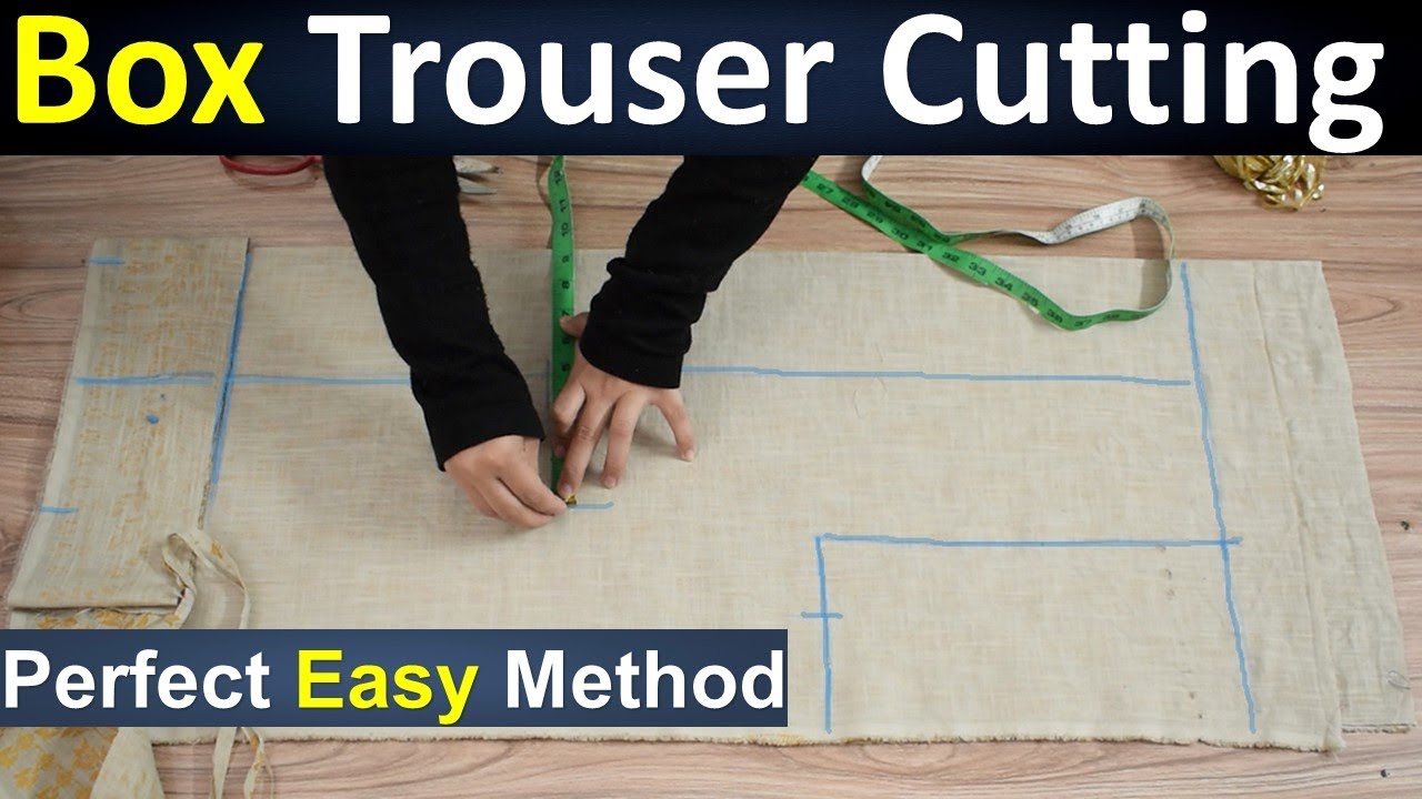 Perfect Box Trouser Cutting and Stitching course class || Ladies Pant Cutting and stitching