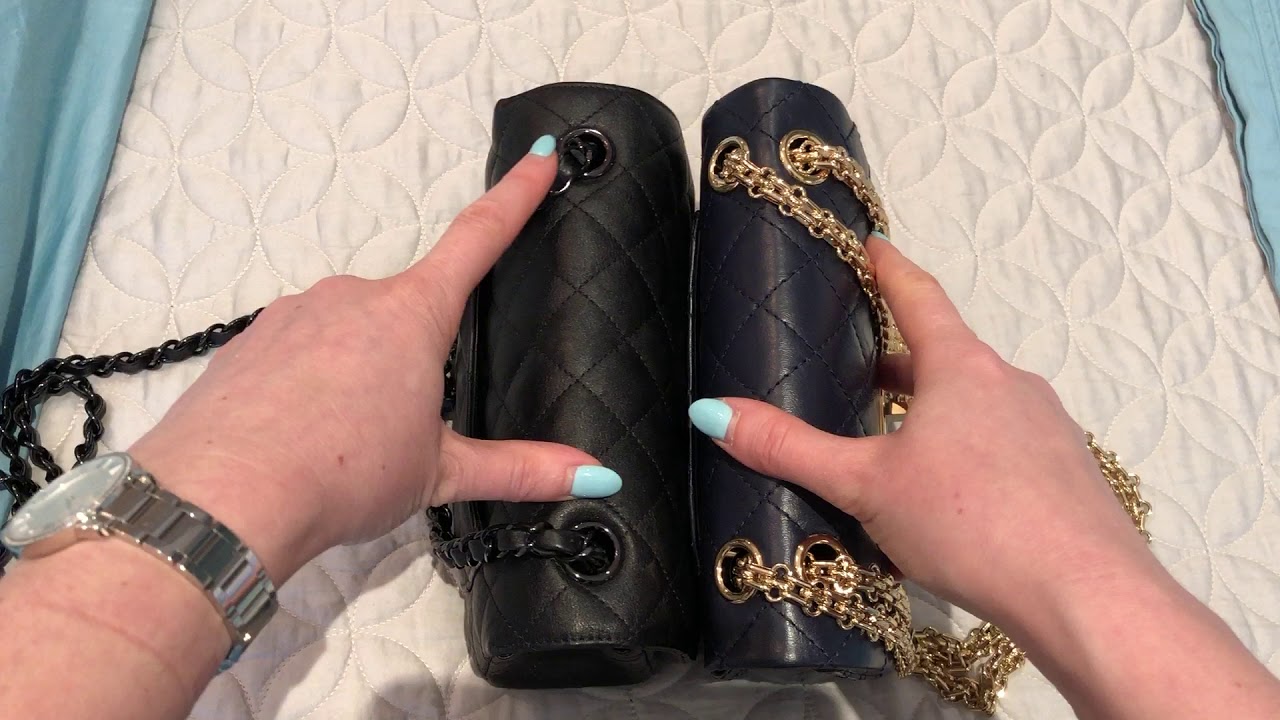 CHANEL 19A MINI 2.55 REISSUE FIRST IMPRESSIONS REVIEW - WHAT FITS - COMPARISON WITH RECTANGULAR MINI