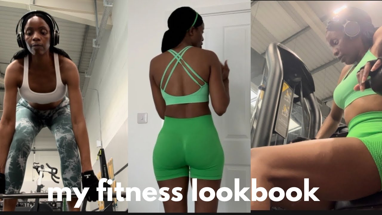 I love to look good in the gym | All green errything |