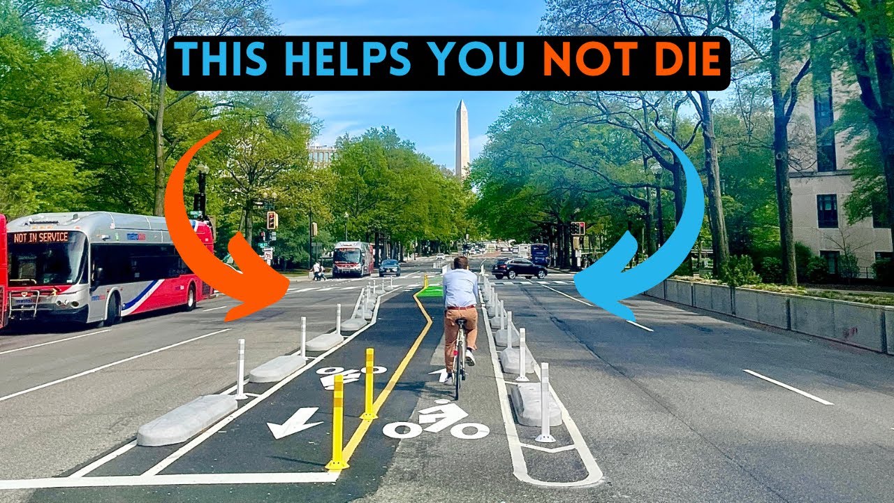 America’s Best Bike Rides via Protected Bike Lane