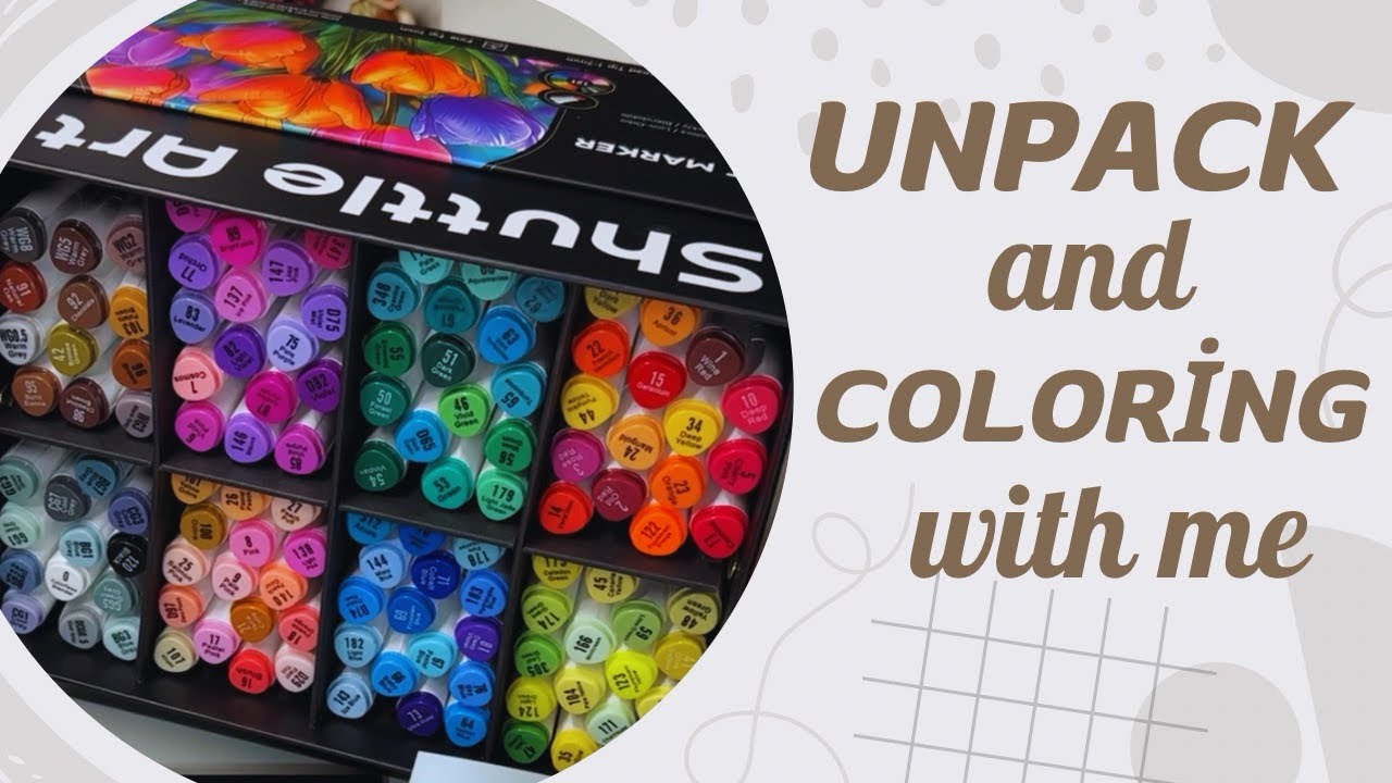 Shuttle Art Alcohol Markers. ASMR unboxing #coloring #art #alcohol #markers #asmr #shuttleart
