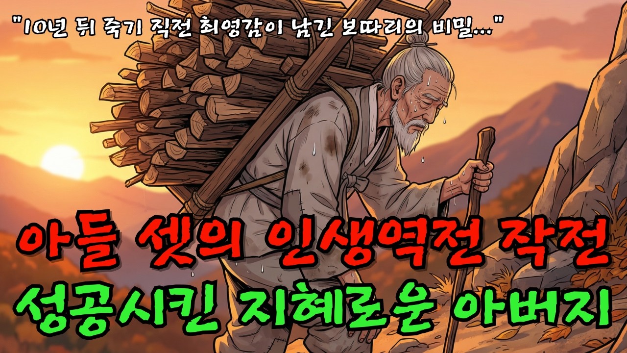 아들 셋을 버린 아버지, 10년 뒤 죽기 직전 남긴 보따리의 비밀? | 야담|만담|전설|옛날이야기