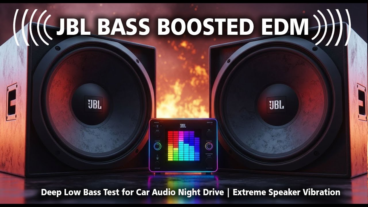 JBL BASS BOOSTED EDM 🔥 Deep Low Bass Test for Car Audio Night Drive | Extreme Speaker Vibration