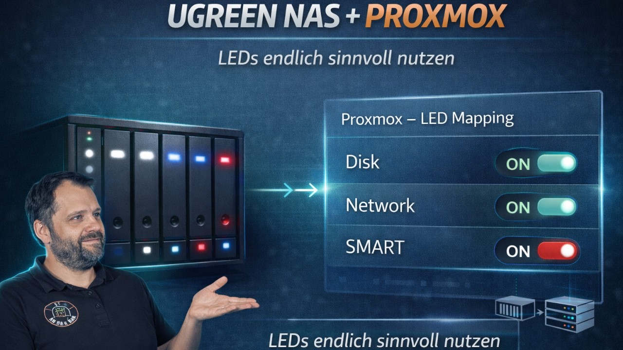 UGREEN NAS 🔧: Proxmox-LEDs endlich sinnvoll nutzen