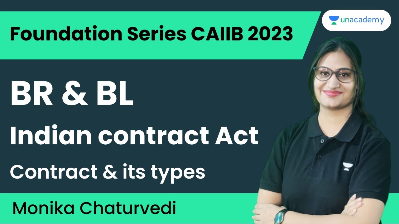 Banking Regulations & Business Laws - Indian Contract Act 1872 | CAIIB 2023 | Monika Chaturvedi
