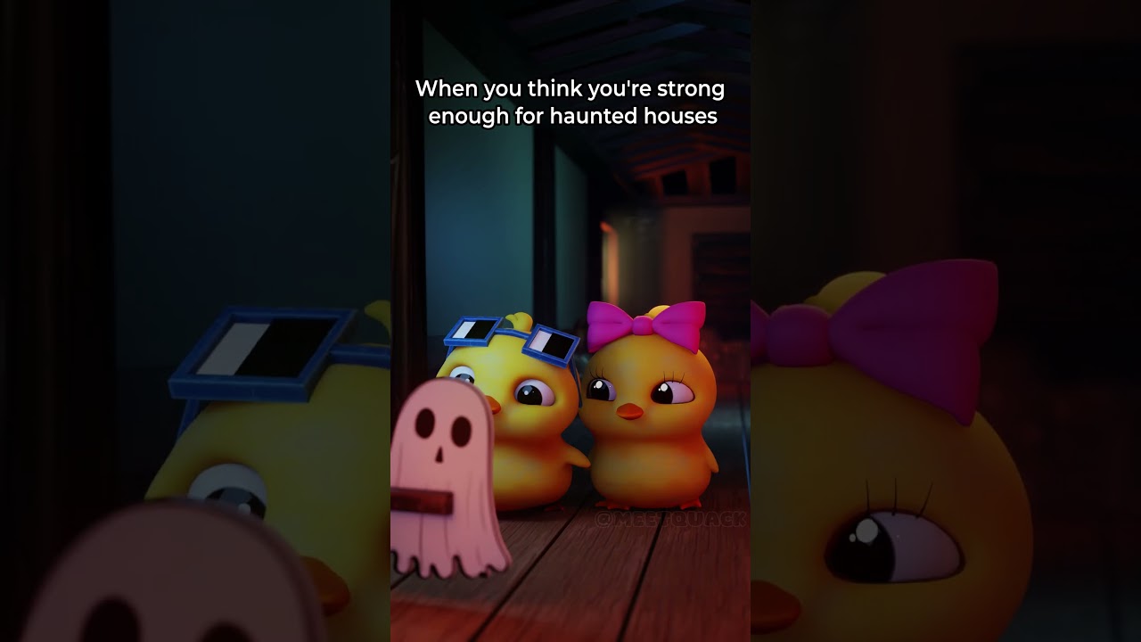 The special effects were a bit too &hellip;. real 🤣🤣 #lola #quack #happy #cute #halloween #meetquack