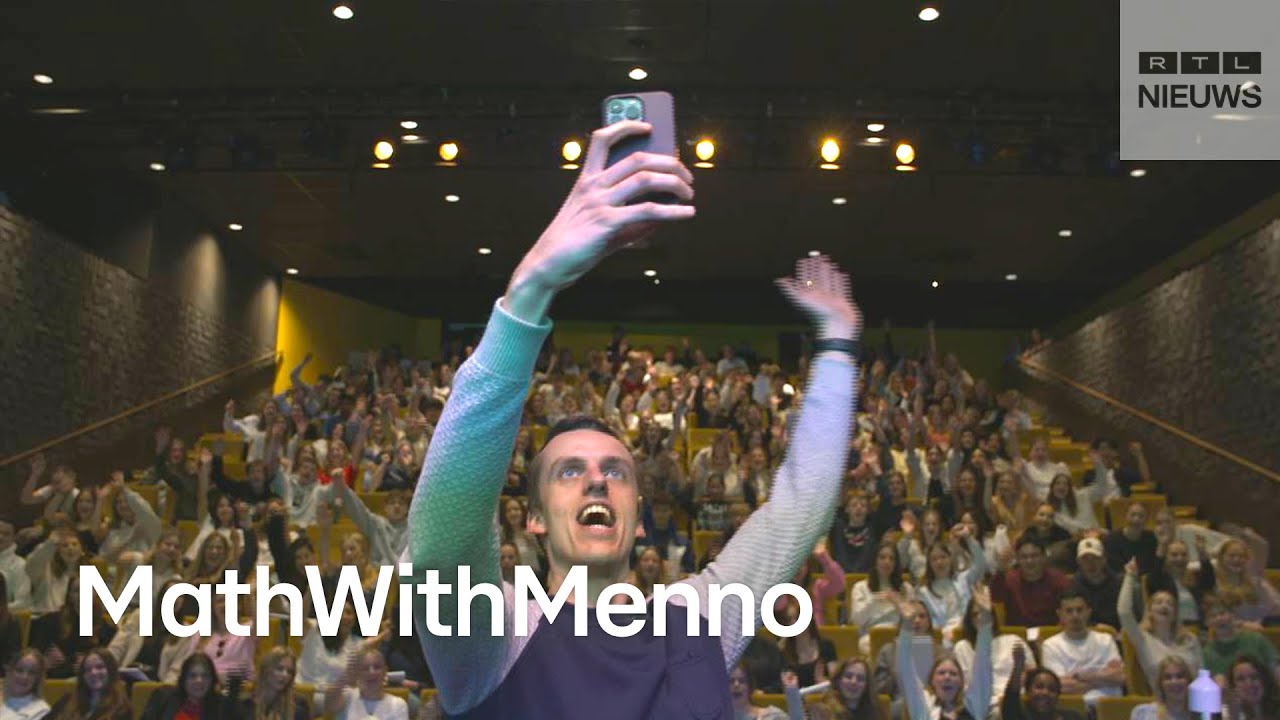YouTubedocent Menno trekt volle zalen met wiskunde