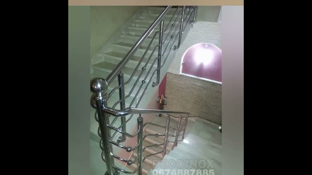 les modèles de décoration escalier en inox #+21274687885