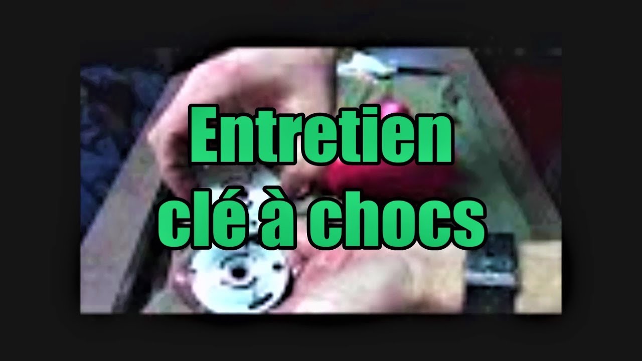 Démontage et remontage d'une clé à chocs