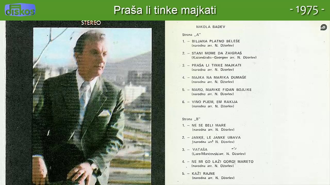 Nikola Badev - Prasa li tinke majkati - (Audio 1975)