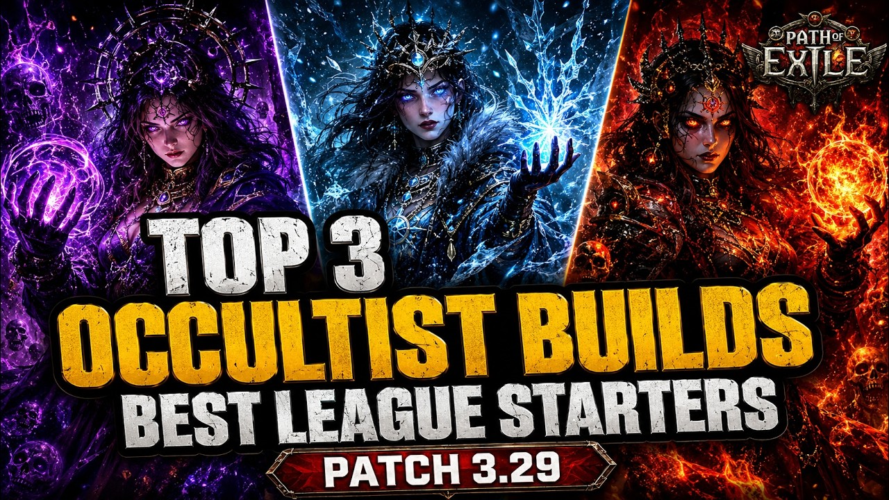 ТОП-3 ЛУЧШИХ БИЛДА ОККУЛЬТИСТА ДЛЯ СТАРТА ЛИГИ В PATH OF EXILE 3.29