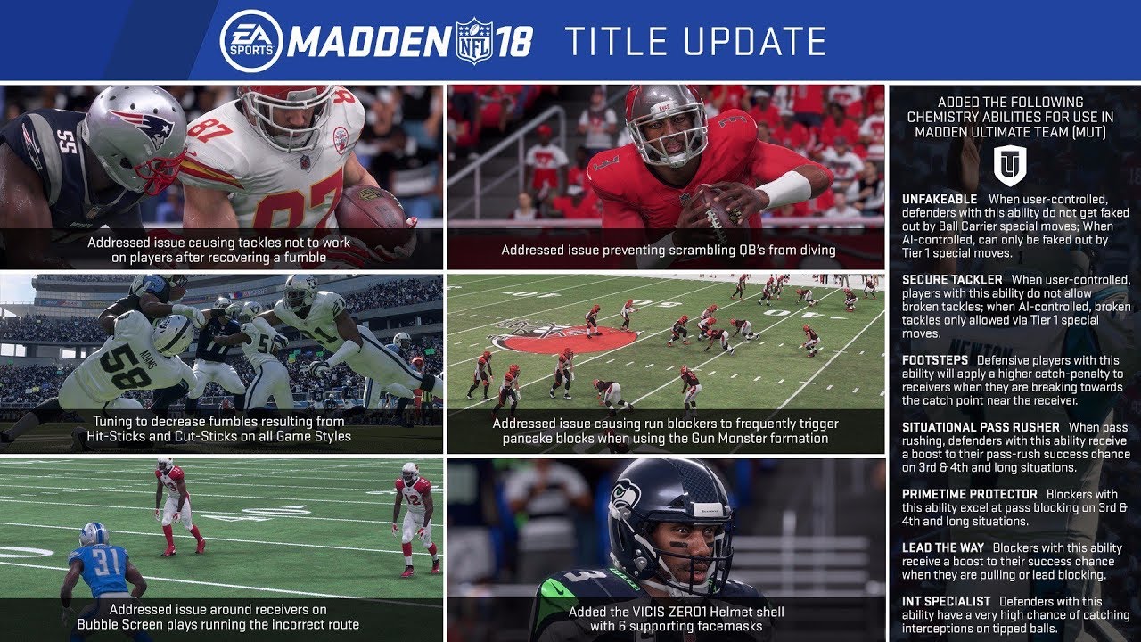 Madden 18 MAJOR Update! New Features, Fixes and CFM Improvements!