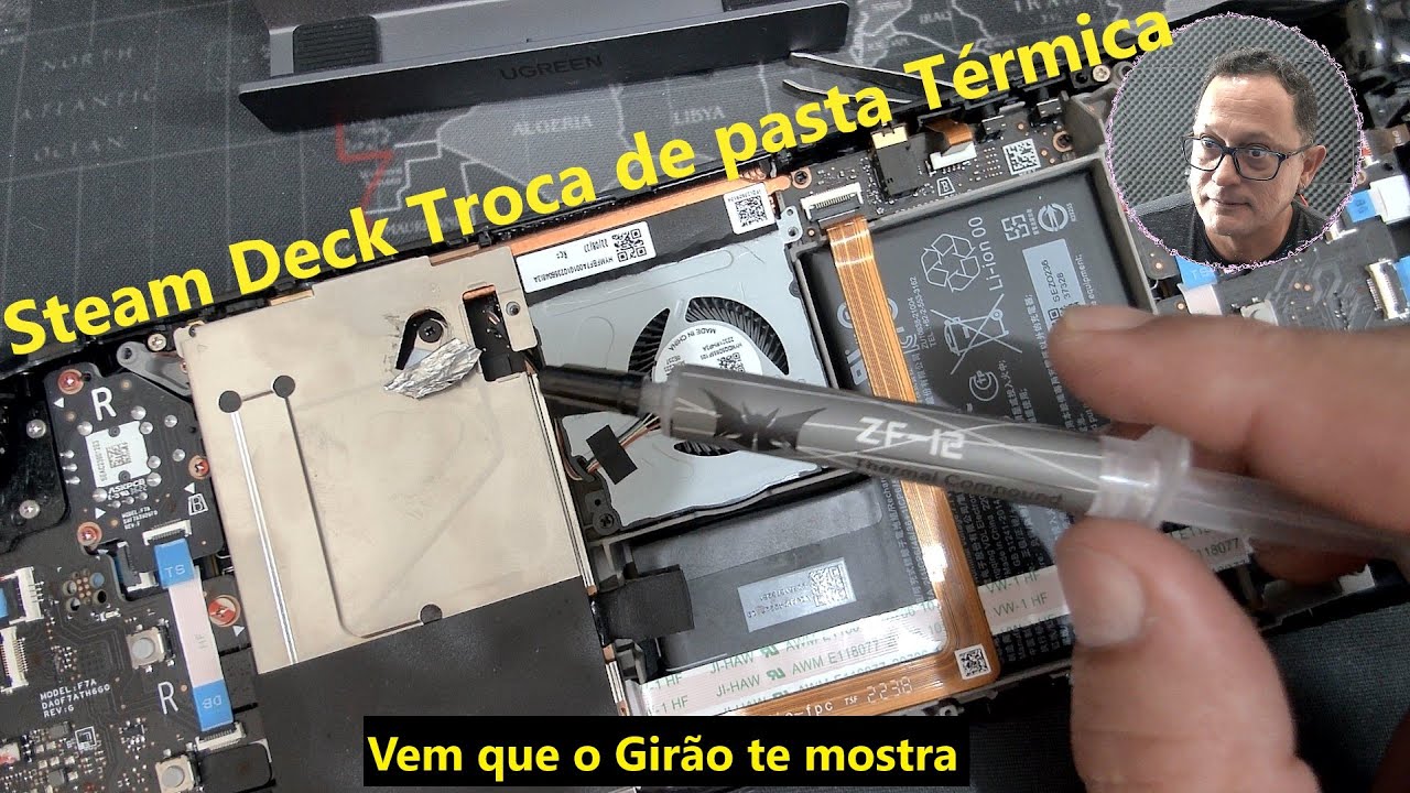 Steam Deck Troca de pasta Térmica Vem que o Girão te mostra