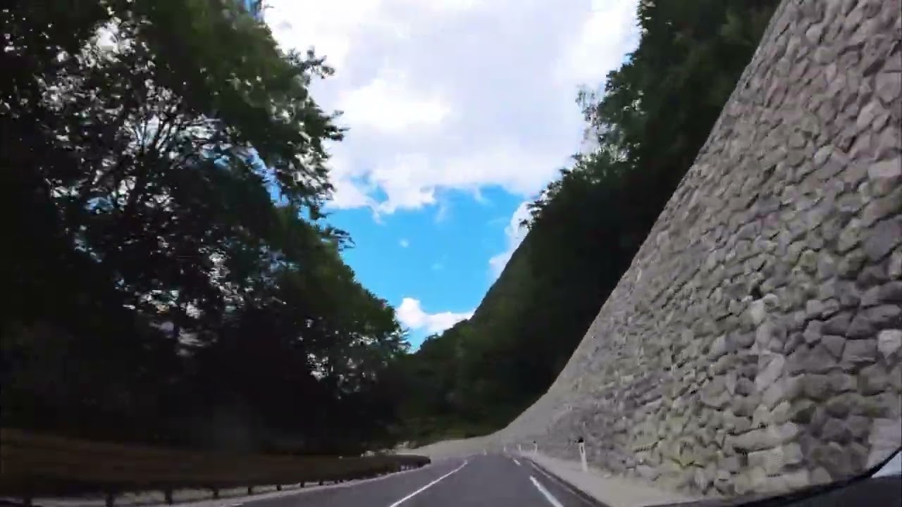 Driving from Bovec to Log pod Mangartom (Slovenia)