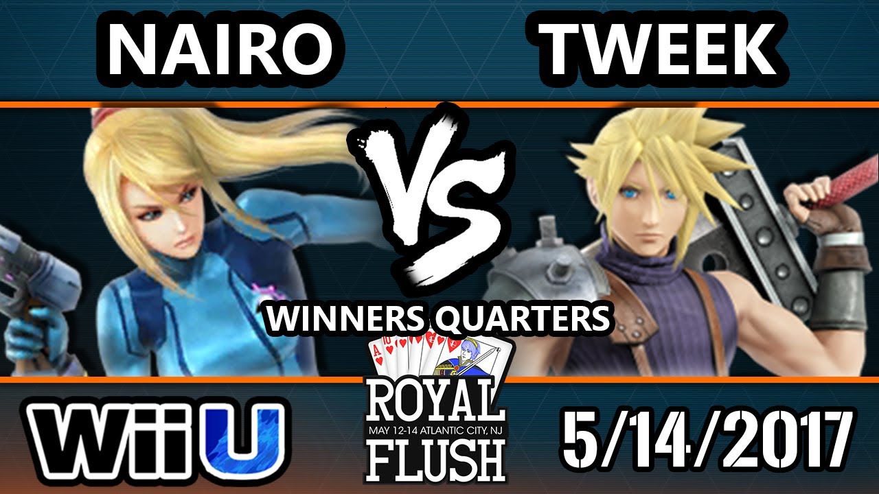 Royal Flush SSB4 - NRG | Nairo (Zero Suit Samus) Vs. P1 | Tweek (Cloud) Smash 4 Winners Quarters