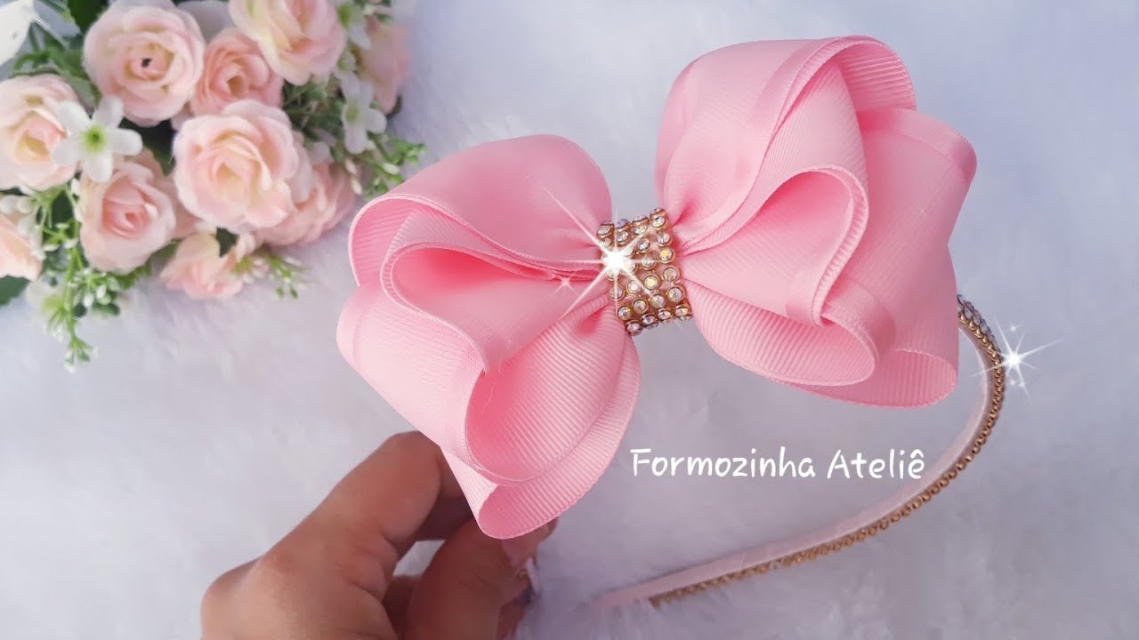 laço Formosura na tiara fininha - Poly Formozo