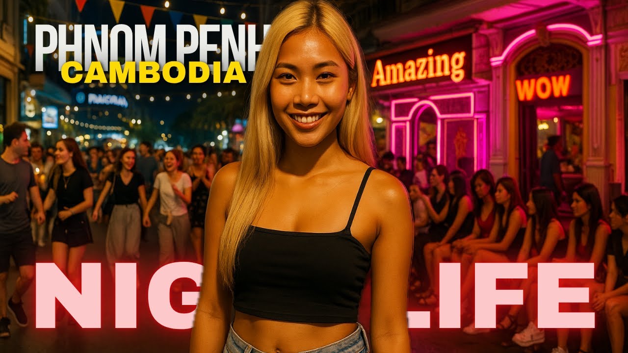 PHNOM PENH NIGHTLIFE WALKING Tour  🇰🇭 CAMBODIA 2025 🍸 Lights, Music & Real Street Vibes