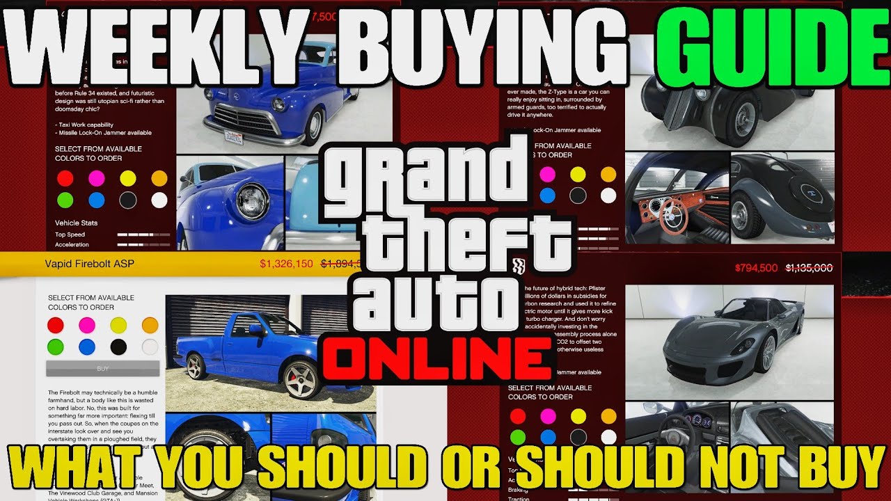 Еженедельное руководство по покупкам в GTA Online! (Что стоит и чего не стоит покупать)