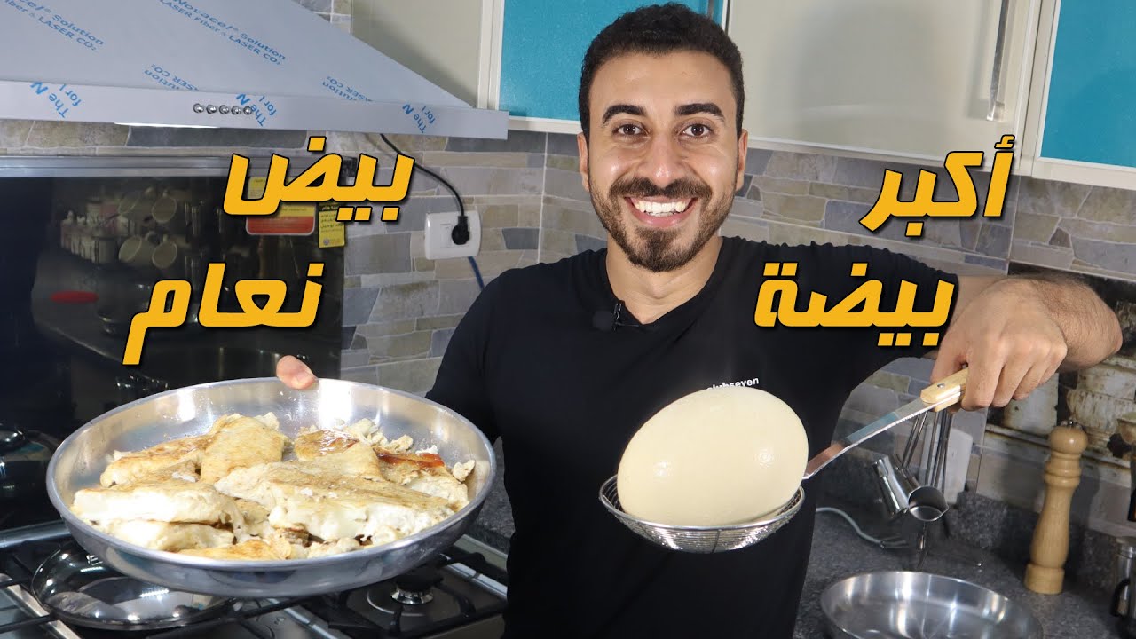 طبخت بيض نعام الفرق بينه وبين بيض الفراخ