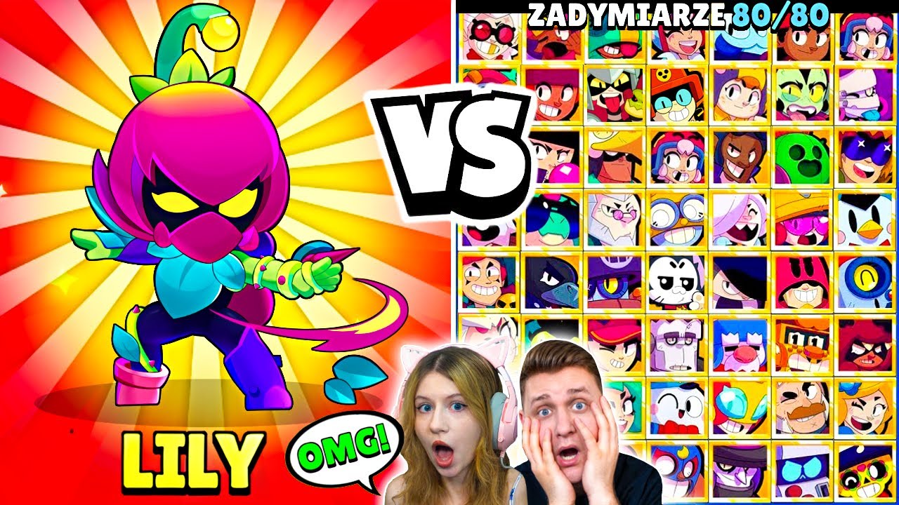 LILY jest NAJLEPSZA?!😨 (NOWY ZADYMIARZ vs WSZYSTKIE 80 POSTACI!) - WIELKI TEST⭐ Brawl Stars