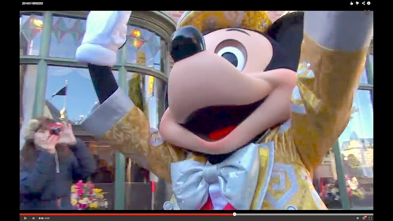【金コス・２時間待ち！】ミッキーのグリーティング（2014.1.19 日 TDL）