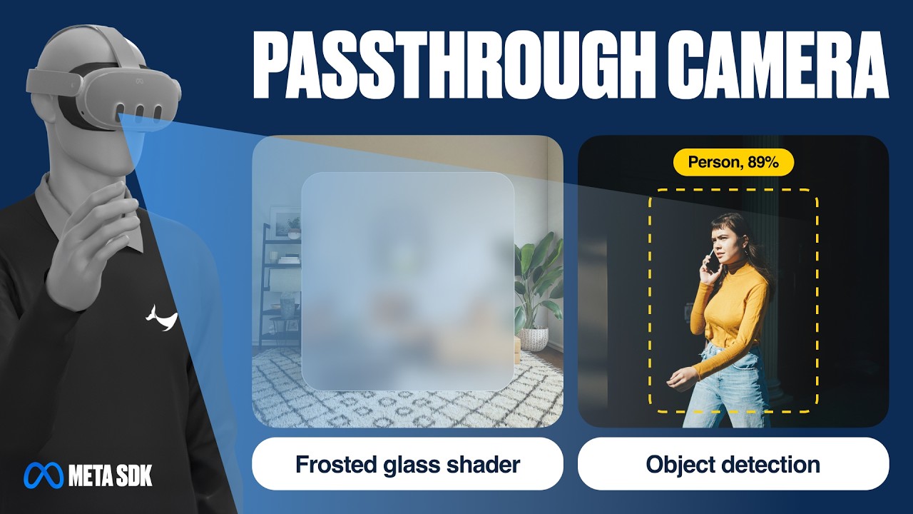 Meta Quest Passthrough Camera Access - Color Picker, Object Detection, QR Code, Frosted Glass & more