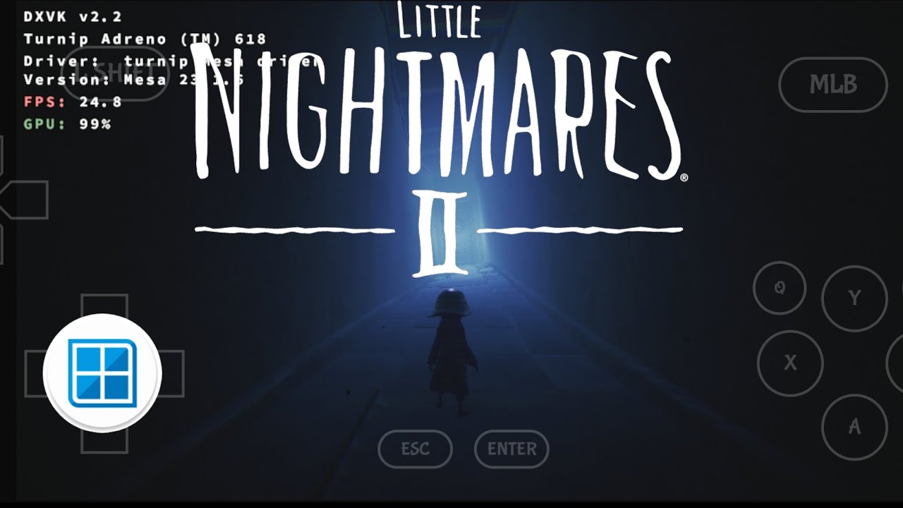 Winlator v5.0| Little Nightmares 2 | Poco x3 NFC | sd 732g | (Windows on Android)