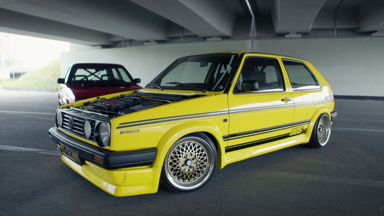 VW Golf Mk2 RetroRacers attack - BBS vs Kamei X1, MTS Technik showout - full video