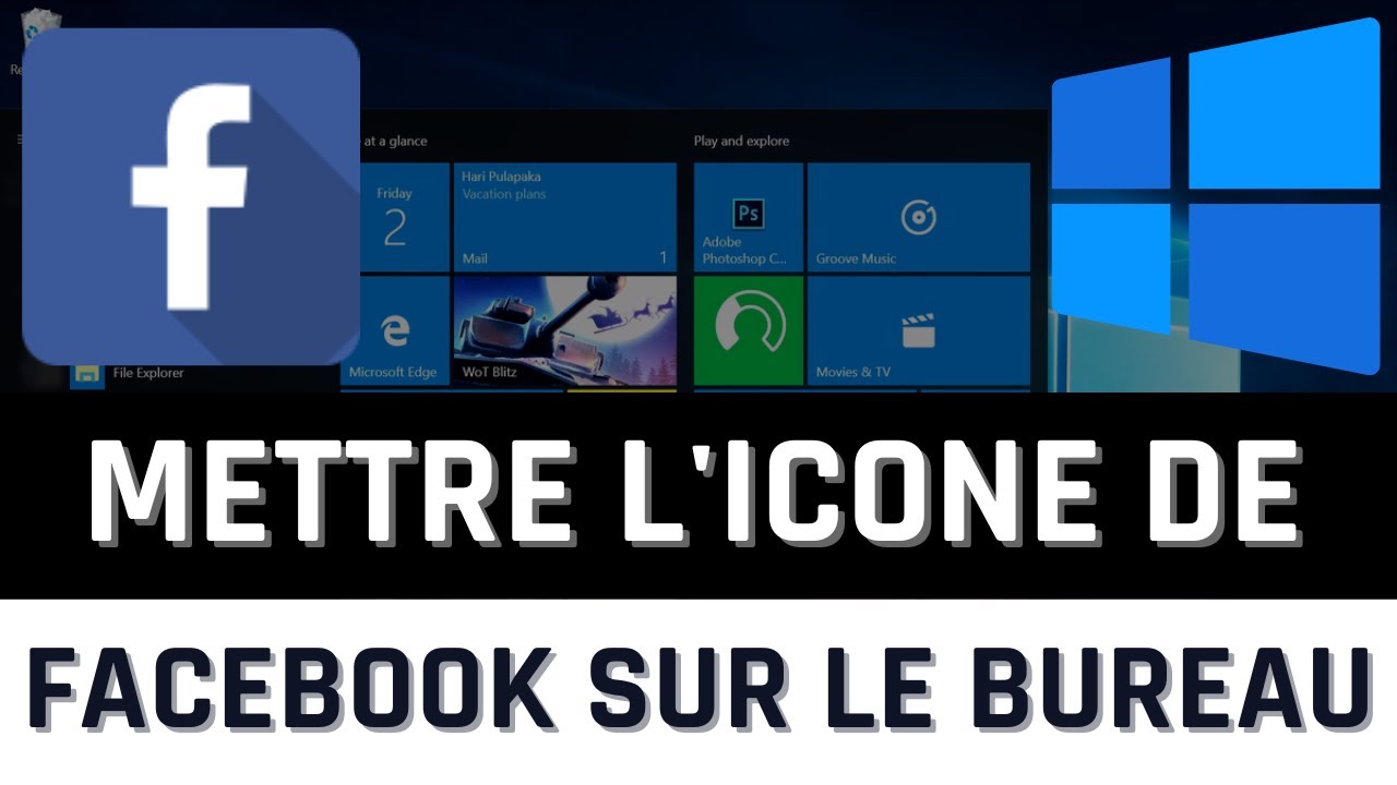 Comment mettre l&rsquo;ic&ocirc;ne de Facebook sur le bureau de Windows 10/11 ?