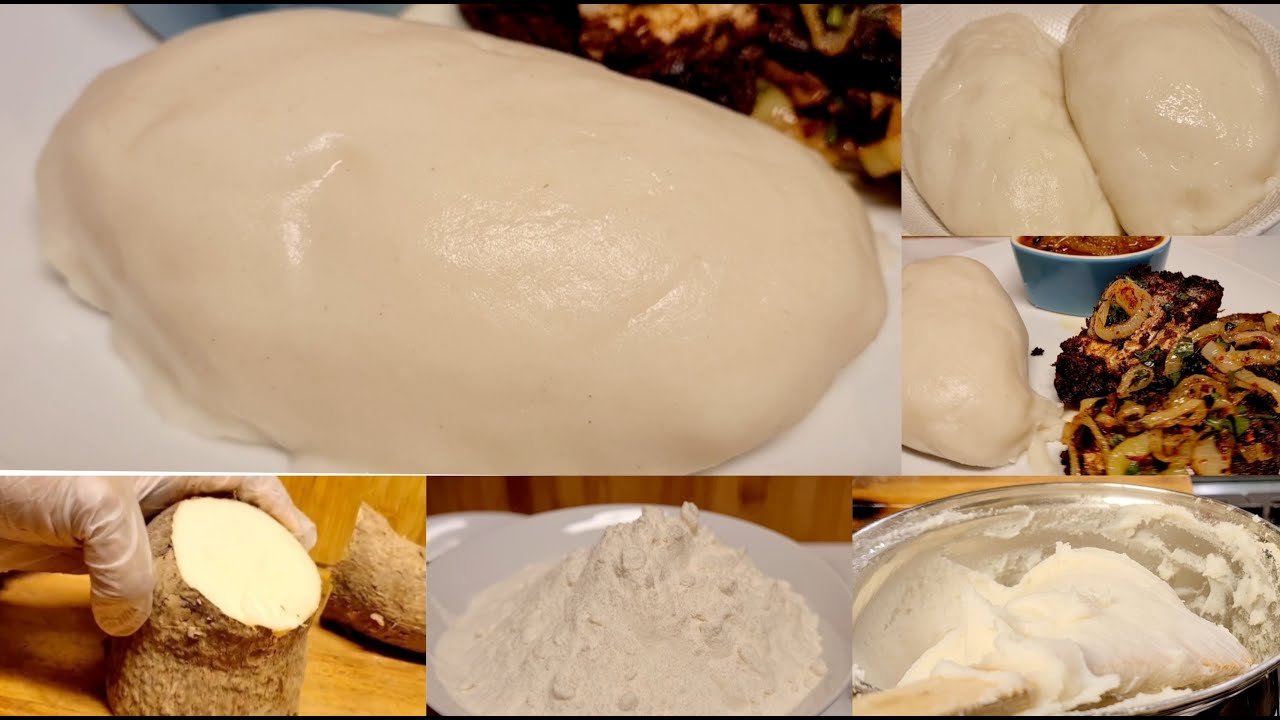 FOUFOU FUFU D'IGNAME Comment Préparer Le Fufu, Foufou D'igname #fufu #farine #igname