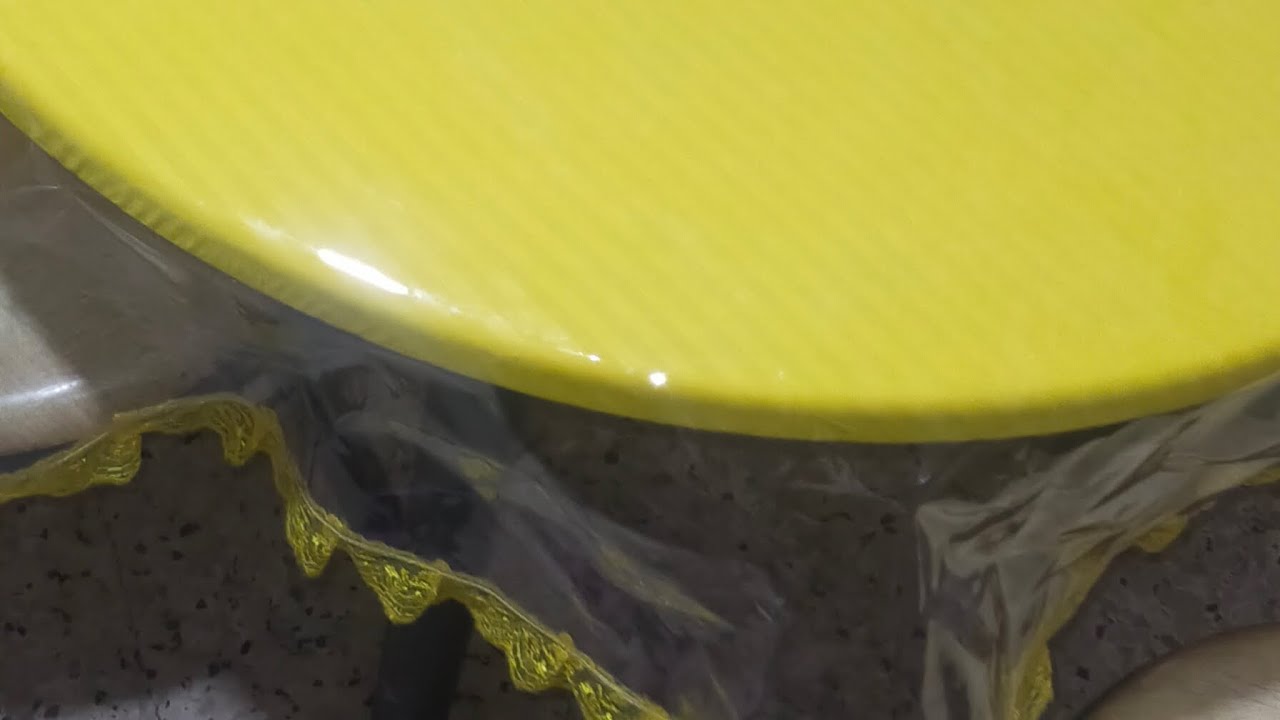 طريقة سهلة لخياطة مفرش طاولة دائرية 