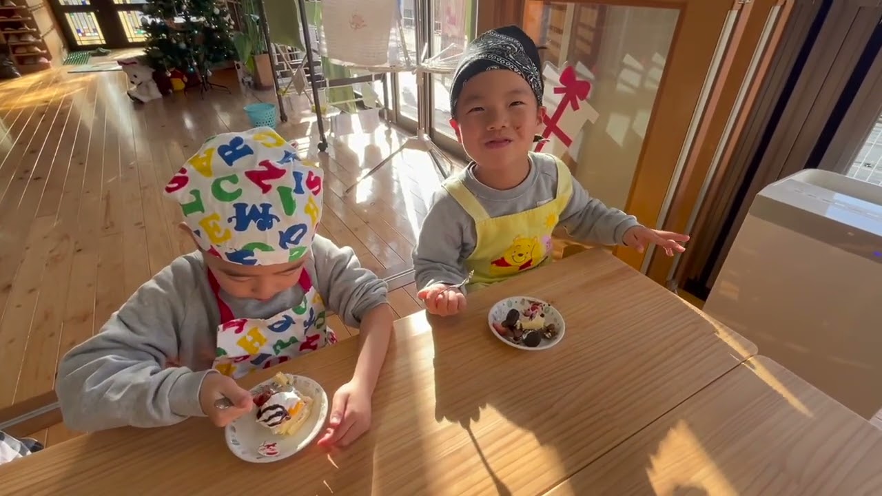 #244 【保育園】クリスマスケーキ作り🎂