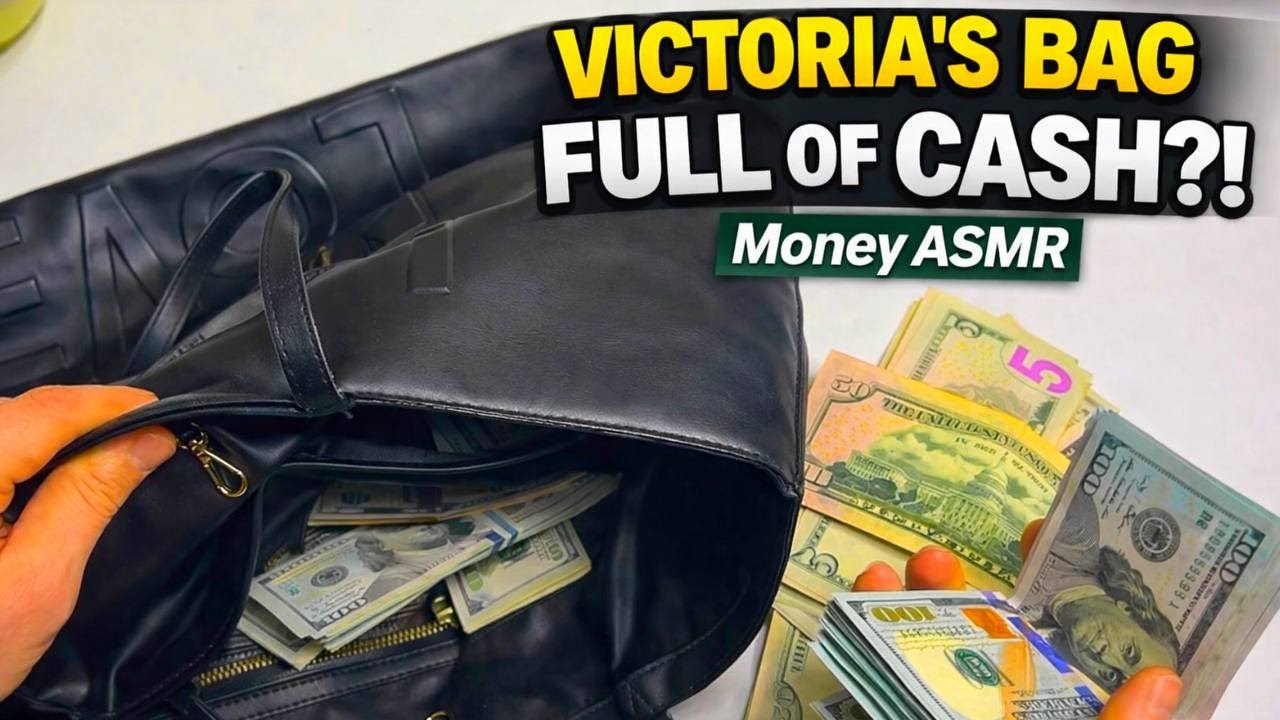 Found a Victoria’s Secret Bag Full of Cash 💵 Money ASMR Counting