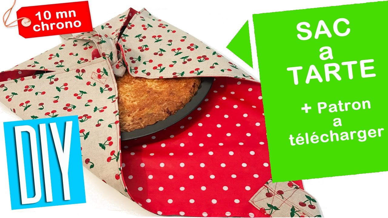 Diy Tuto - Comment faire un sac tarte pour des pique - niques.