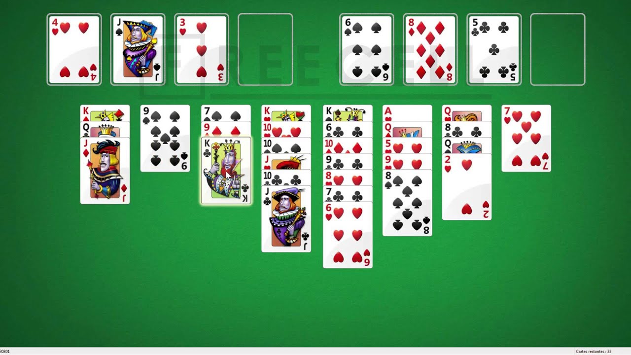 Solution to freecell game #30801 in HD