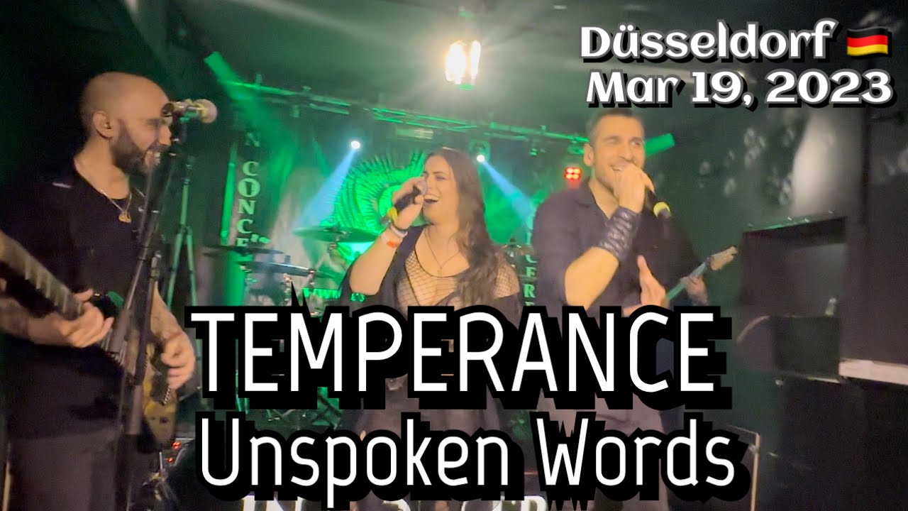 Temperance - Unspoken Words @Düsseldorf, Germany🇩🇪 March 19, 2023 LIVE HDR 4K