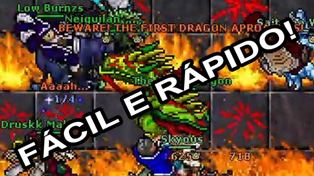 COMO MATAR O THE FIRST DRAGON NO TIBIA
