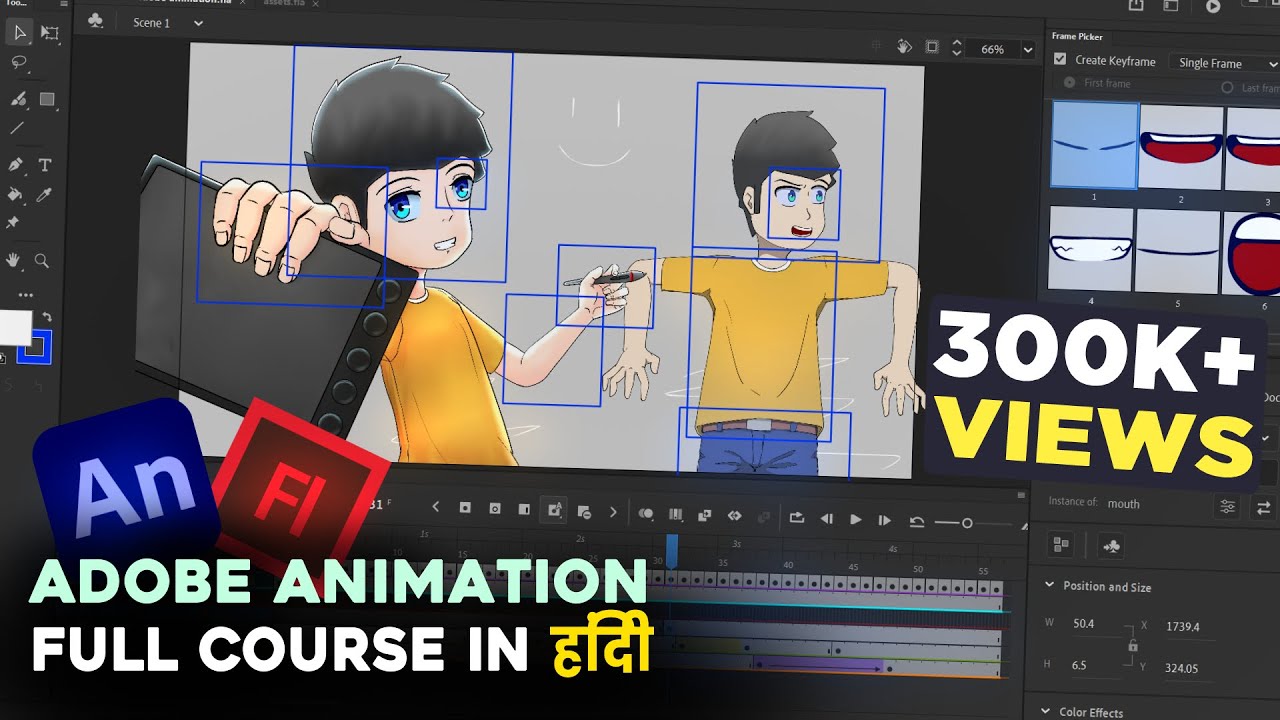 Adobe Animate Full Course In Hindi @Artwingstudio.